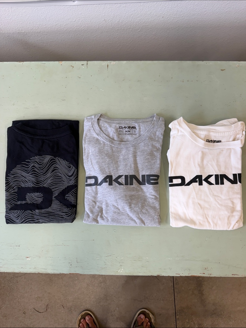 Dakine Logo Tee Trio - Black, Gray, White